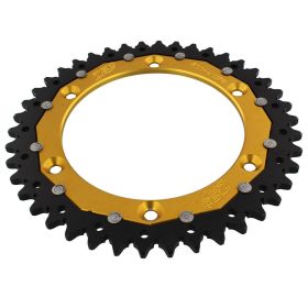 ZF Krone 42 Zähne 520 Teilung schwarz gold dual ZFD-822-42-GLD