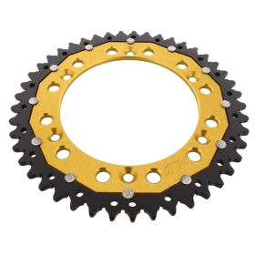 Corona ZF 45 denti passo 520 oro nera dual ZFD-822-45-GLD