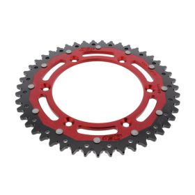ZF Krone 47 Zähne Teilung 520 Rot Schwarz Dual ZFD-822-47-ROT