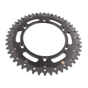 Corona ZF 48 denti passo 520 nera dual ZFD-822-48-BLK