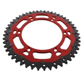 ZF Krone 50 Zähne Teilung 520 Rot Schwarz Dual ZFD-822-50-ROT