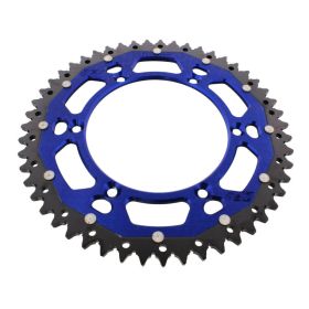 Corona ZF 51 denti passo 520 blu nera dual ZFD-822-51-BLU