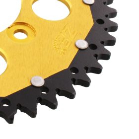 ZF 46 Zähne Gold Schwarz Dual Pitch 520 Ritzel für Suzuki