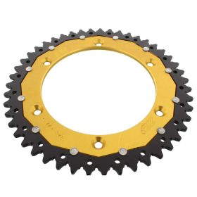 ZF Krone 47 Zähne Teilung 520 Schwarz Gold Dual ZFD-828-47-GLD