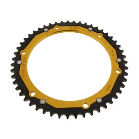 ZF Krone 51 Zähne Teilung 428 Schwarz Gold Dual für Yamaha