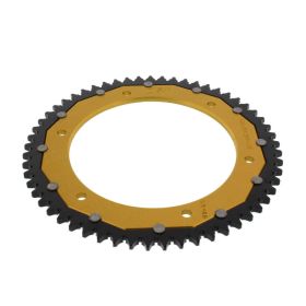 ZF crown 57 teeth pitch 428 black gold dual for Yamaha