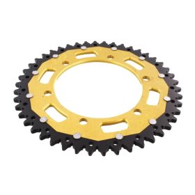 ZF Krone 46 Zähne Pitch 520 Schwarz Gold Dual für Yamaha