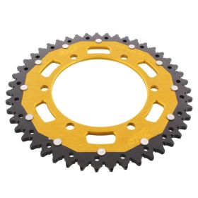 ZF 47 Teeth 520 Pitch Gold Black Dual Sprocket for Yamaha