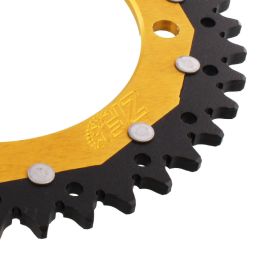 Corona ZF 40 denti passo 520 oro nera dual ZFD-857-40-GLD