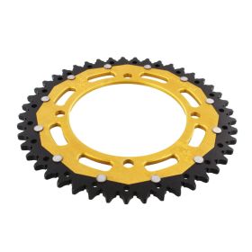 ZF Krone 45 Zähne Teilung 520 Gold Schwarz Dual ZFD-857-45-GLD
