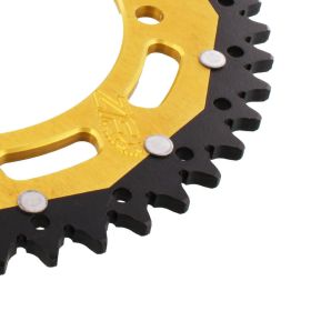 ZF Krone 45 Zähne Teilung 520 Gold Schwarz Dual ZFD-857-45-GLD