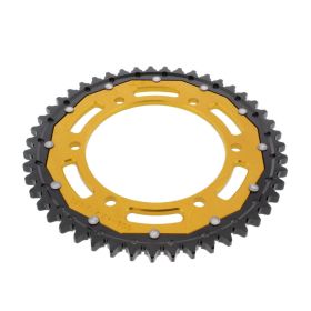 ZF Krone 47 Zähne Teilung 530 Gold Schwarz Dual für Yamaha