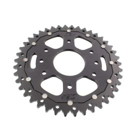 Corona ZF 42 denti passo 520 nera dual ZFD-890-42-BLK