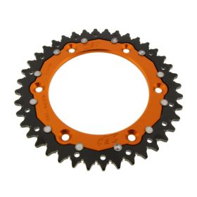 ZF Krone 40 Zähne Teilung 520 Orange Schwarz Dual ZFD-897-40-ORG