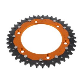 ZF Zahnrad 41 Zähne Teilung 520 Orange Schwarz Dual ZFD-897-41-ORG