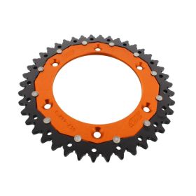 ZF Crown 42 Teeth Pitch 520 Orange Black Dual ZFD-897-42-ORG
