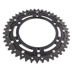 ZF Crown 44 Teeth Pitch 520 Black Dual ZFD-897-44-BLK