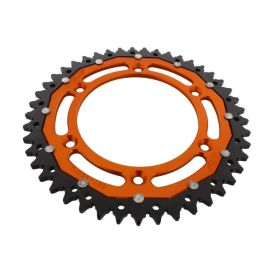 ZF 45 Teeth Crown Pitch 520 Orange Black Dual ZFD-897-45-ORG