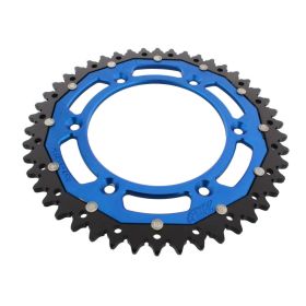 ZF Krone 46 Zähne Teilung 520 Blau Schwarz Dual ZFD-897-46-BLU