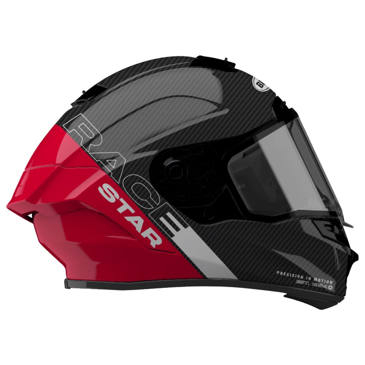 BELL 36955-003 race star dlx flex strike full-face helmet black
