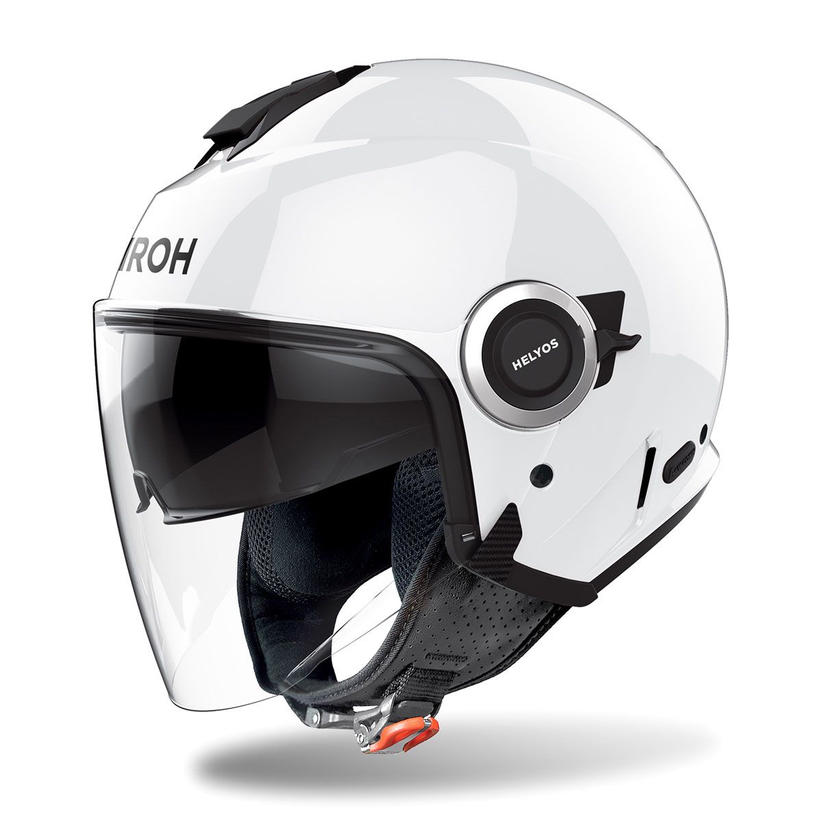 AIROH HE614 jet helmet helyos white gloss | BRIXIAMOTO.com