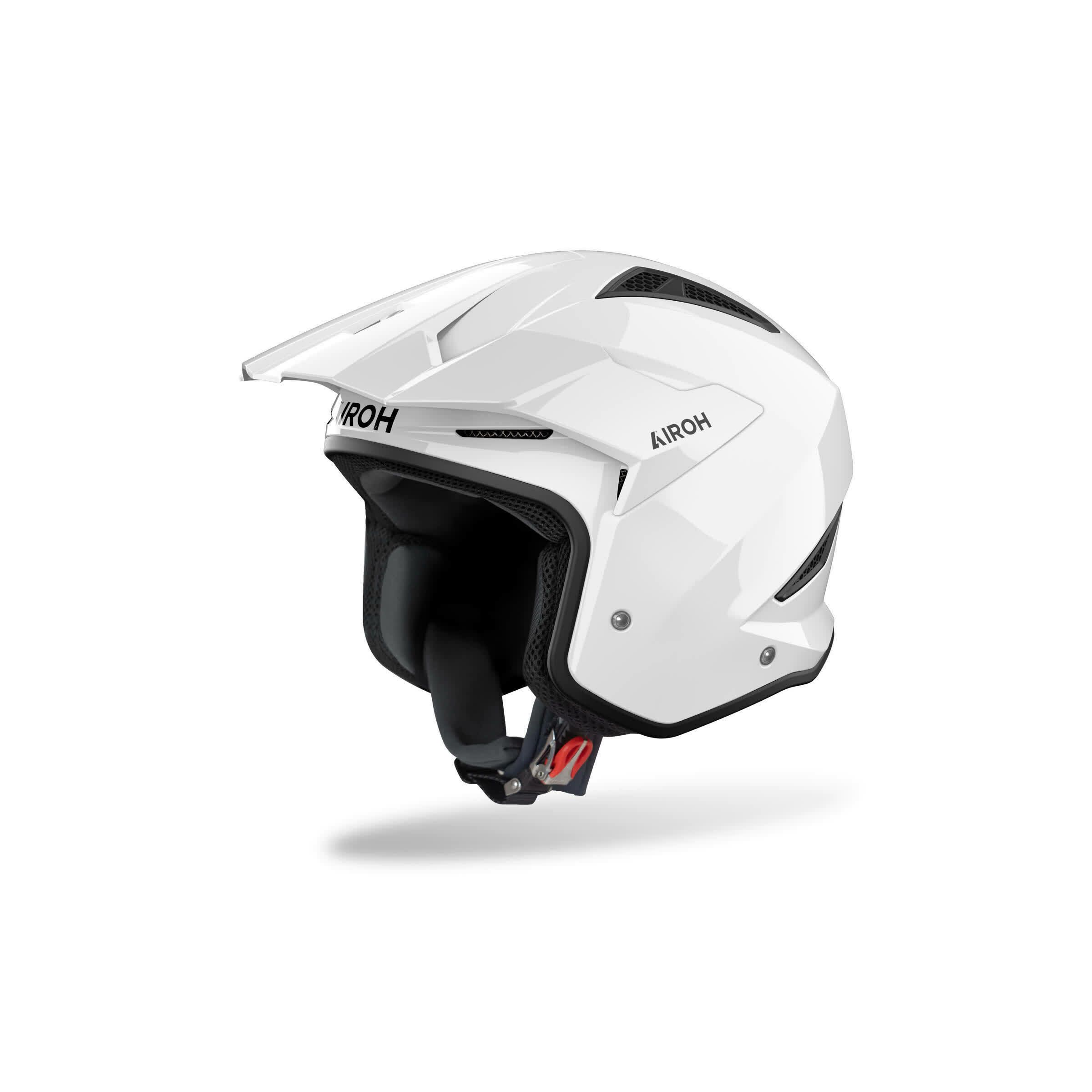 Airoh Motorradhelm TRR In Weiß (Smart White), Größe 54-XS - Mit Waschbarem Innenfutter & Belüftung