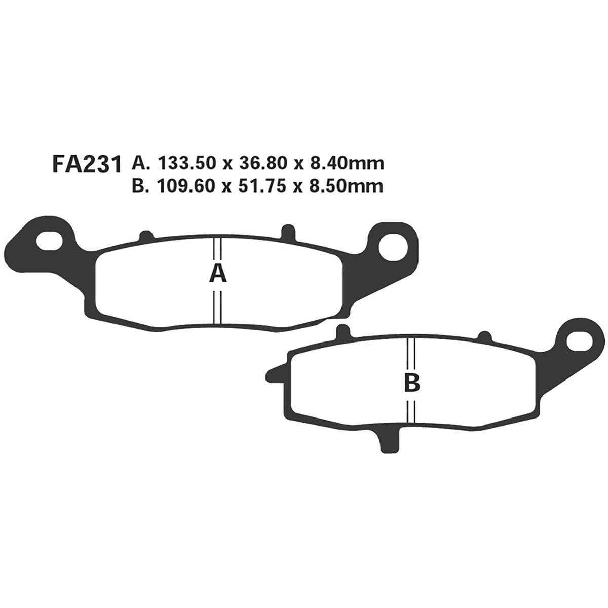 Coppia pastiglie freno anteriori Ferodo FDB892P Honda XL 650 V Transalp 2000