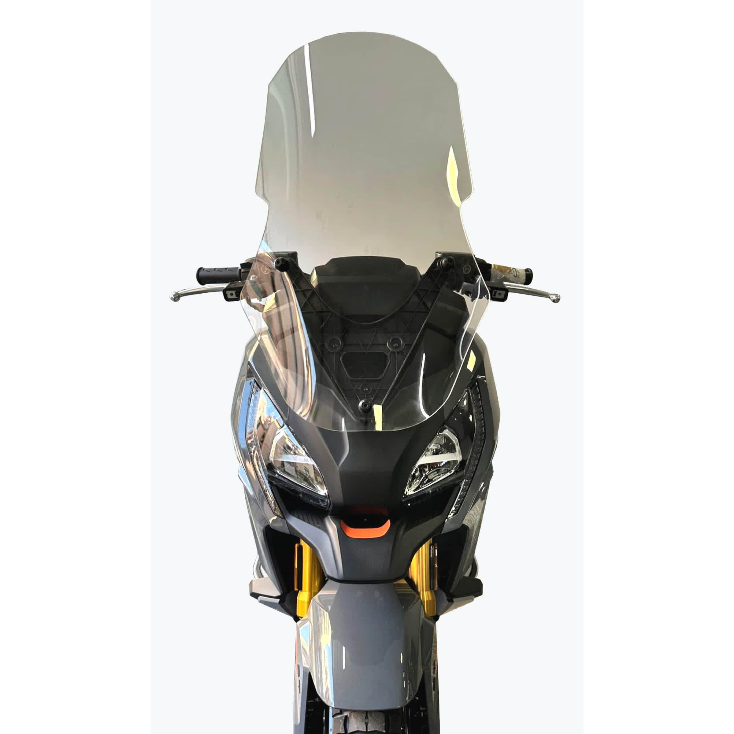 FABBRI Parabrezza Moto EXCLUSIVE Trasparente - Compatibile Con SYM JOYMAX Z 300 (2019) - Larghezza 600mm, Altezza 850mm